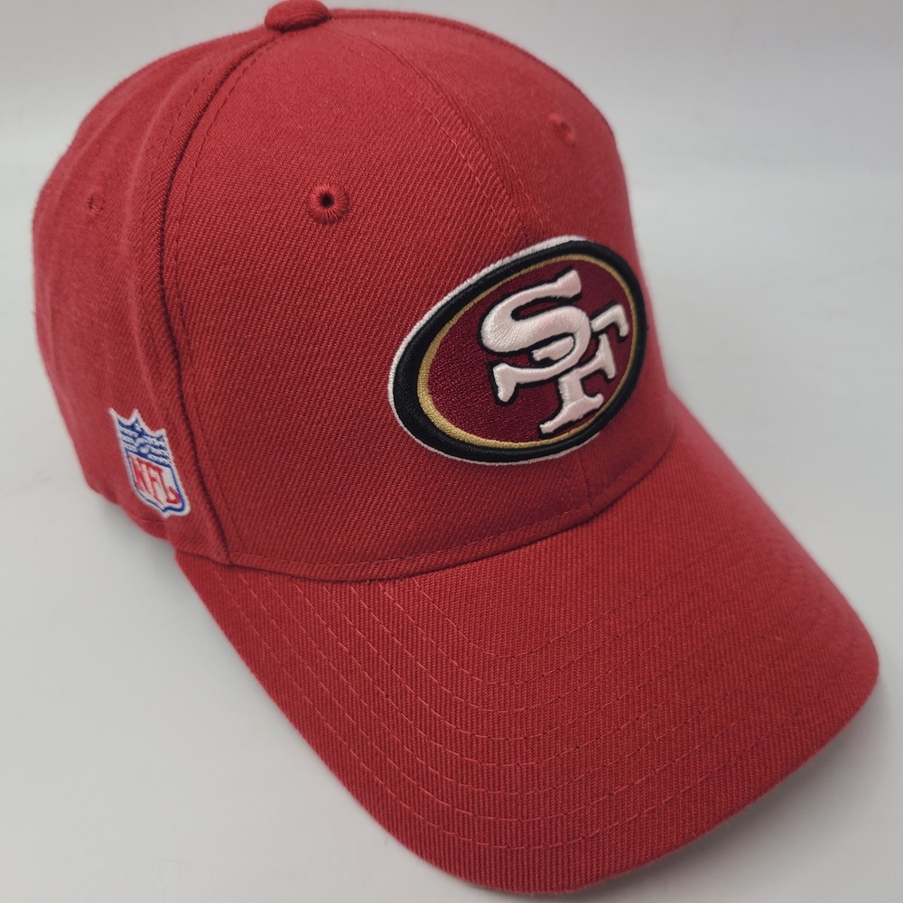 San Francisco 49ers Hat Adjustable Reebok Red White NFL Football Wool Blend Men